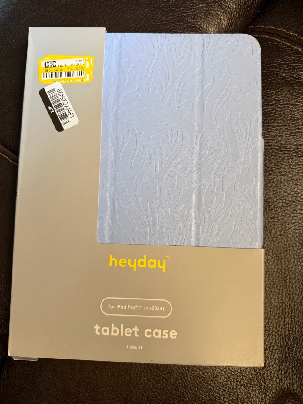 heyday Embossed Light Blue Tablet Case